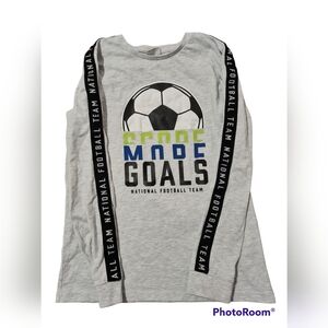 Boys Grey Long Sleeve Shirt